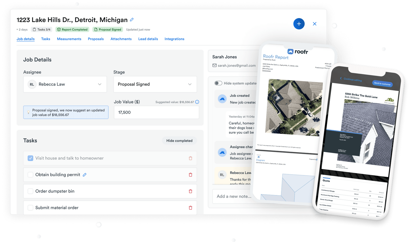 The 1 Roofing CRM Roofr